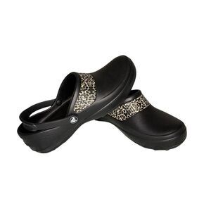 CROCS Mercy Work clogs in leopard print - 8